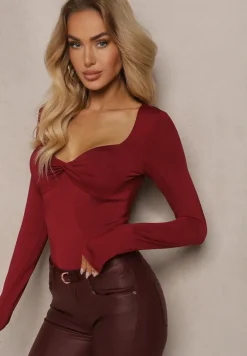 Bordowa Bluzka Astesilea