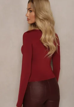 Bordowa Bluzka Astesilea