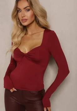 Bordowa Bluzka Astesilea