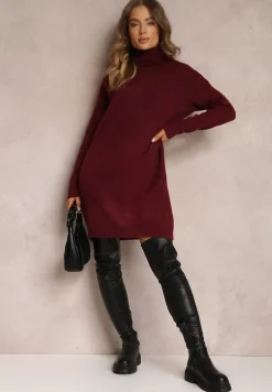 Bordowa Sukienka Milana