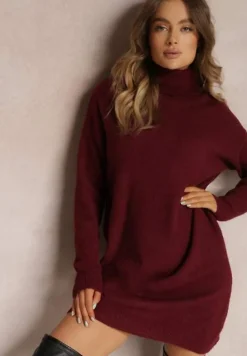 Bordowa Sukienka Milana