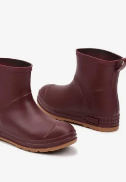 Bordowe Gumowe Kalosze za Kostkę Lunidia