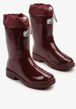 Bordowe Kalosze z Aplikacją i Ściągaczem Orriselle