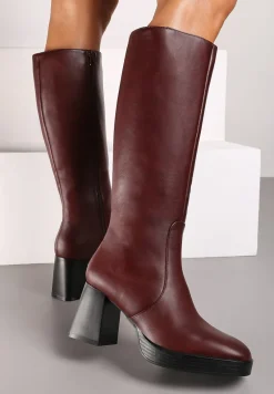 Bordowe Kozaki na Słupku z Lekkim Ociepleniem Ansilaria