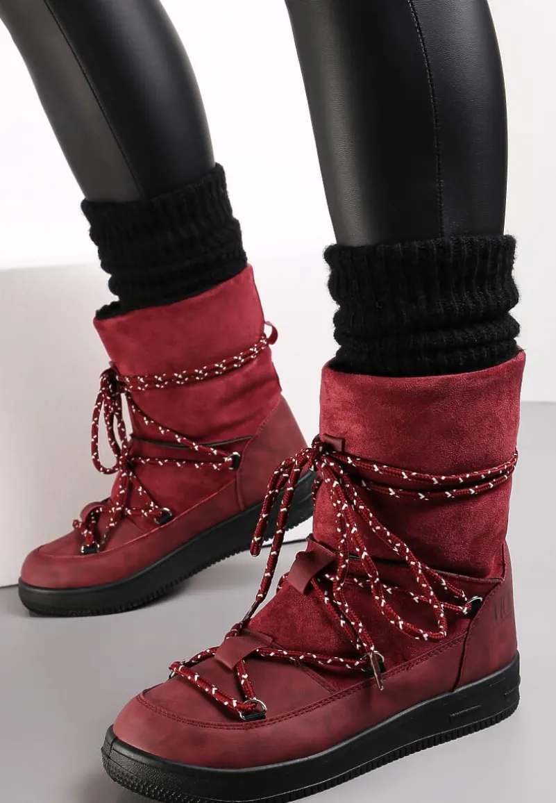 Bordowe Śniegowce Night Magic