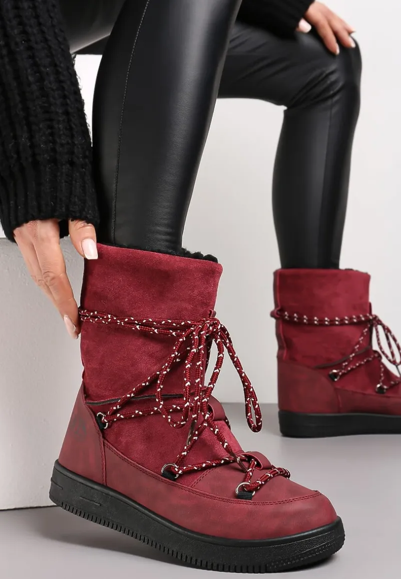 Bordowe Śniegowce Night Magic