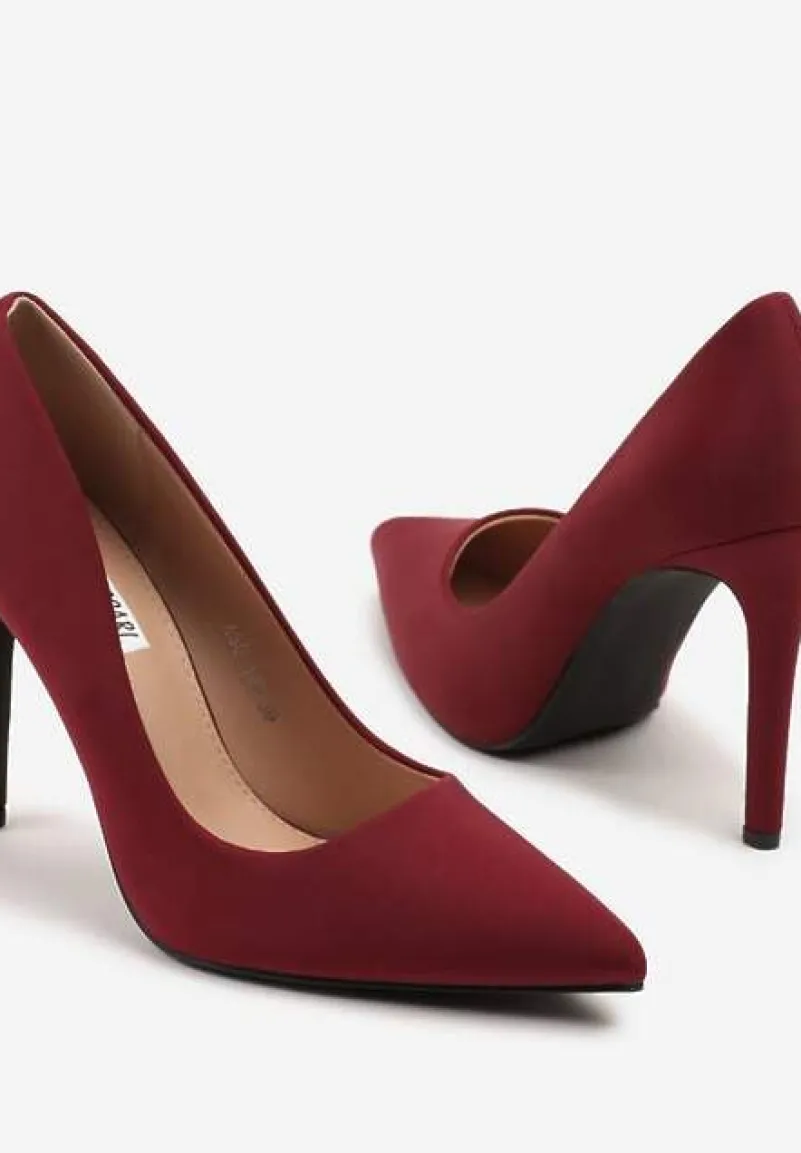 Bordowe Szpilki w Klasycznym Stylu Doviria