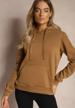 Brązowa Bluza z Kapturem Corbetes