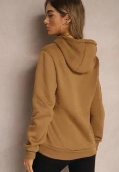 Brązowa Bluza z Kapturem Corbetes