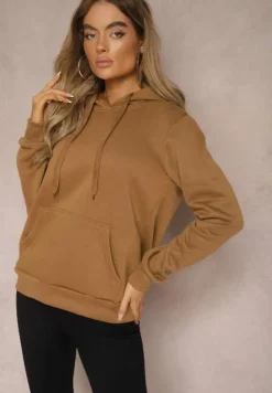 Brązowa Bluza z Kapturem Corbetes