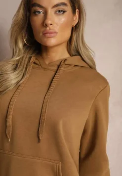 Brązowa Bluza z Kapturem Corbetes