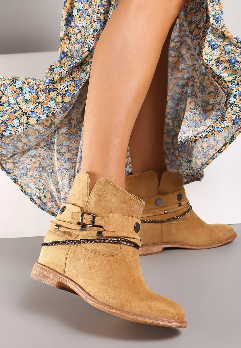 Brązowe Botki Liani