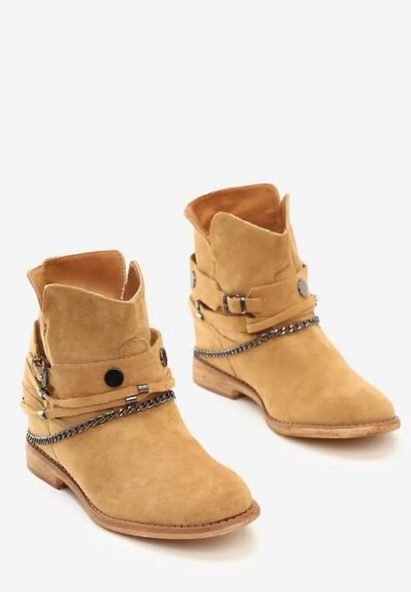 Brązowe Botki Liani