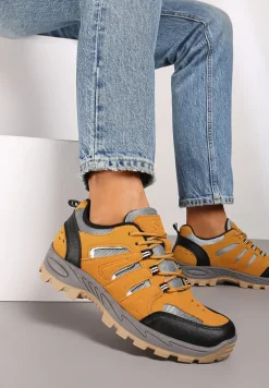 Brązowe Buty Sportowe w Trekkingowym Stylu Zaiss