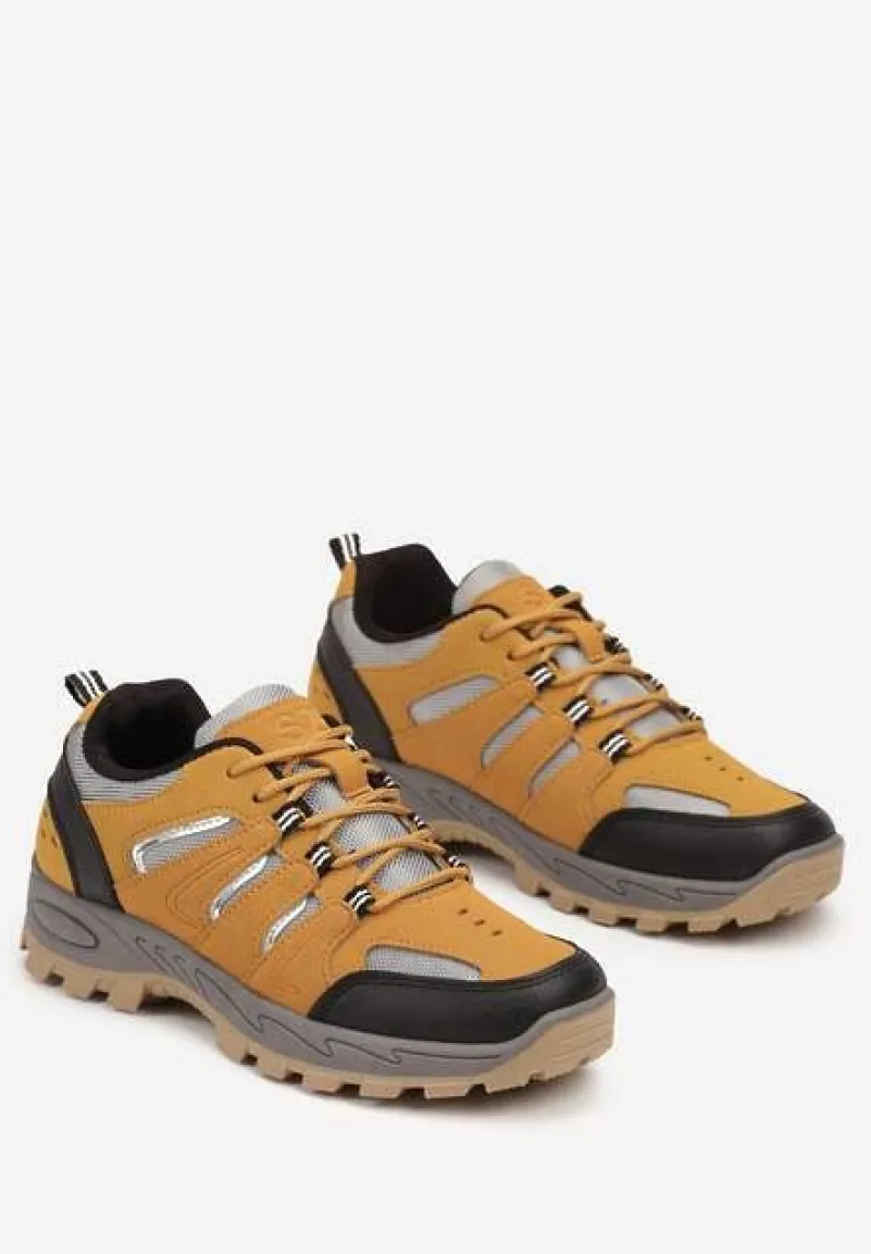 Brązowe Buty Sportowe w Trekkingowym Stylu Zaiss