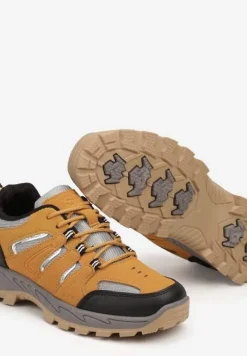 Brązowe Buty Sportowe w Trekkingowym Stylu Zaiss