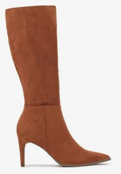 Brązowe Casualowe Kozaki Vices na Szpilce Tamirith