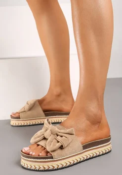 Brązowe Klapki Basista