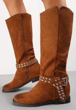 Brązowe Kozaki Astona