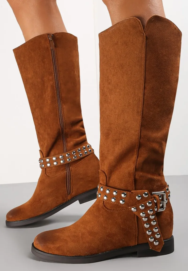 Brązowe Kozaki Astona