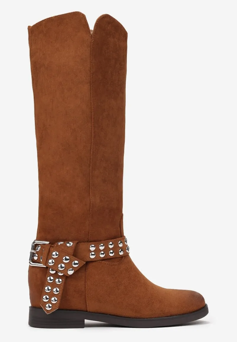 Brązowe Kozaki Astona