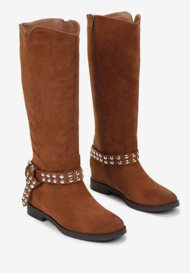 Brązowe Kozaki Astona