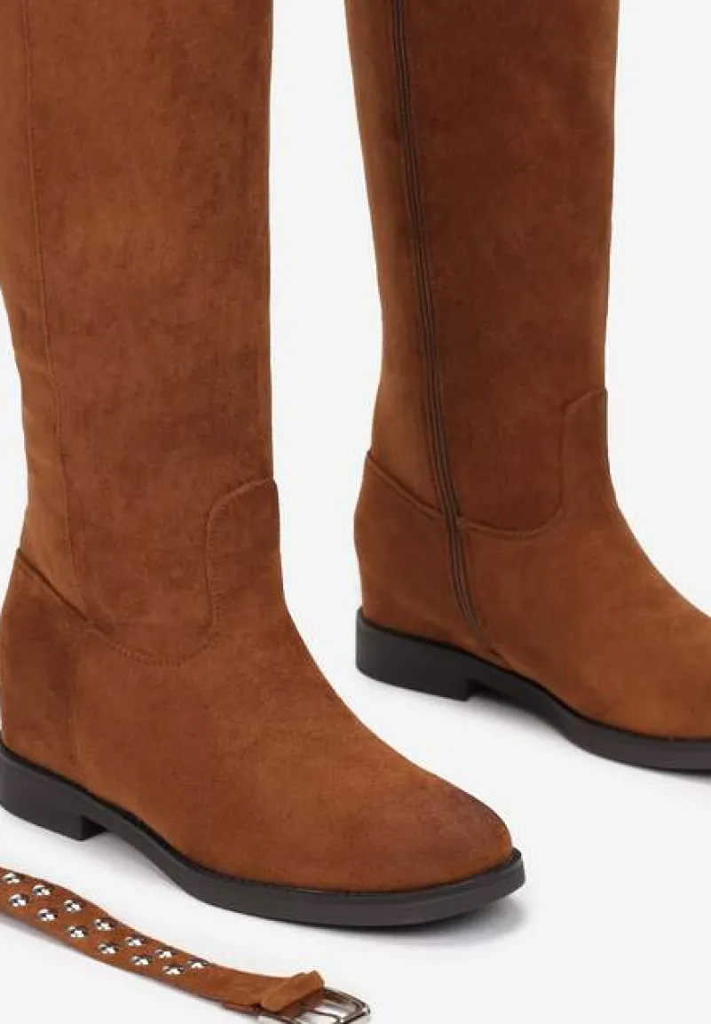 Brązowe Kozaki Astona