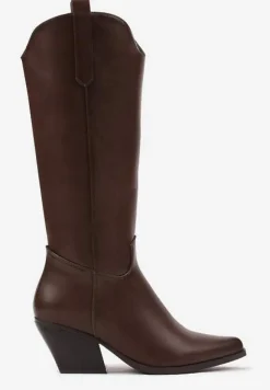 Brązowe Kozaki Kowbojki na Stożku Tarolinne