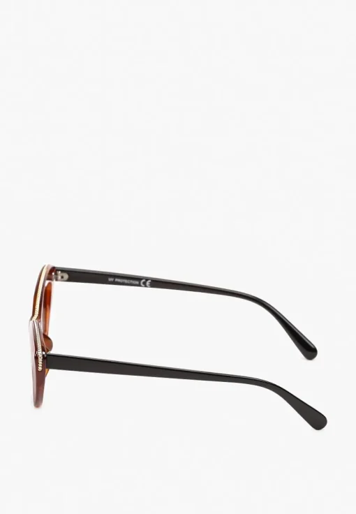 Brązowe Okulary Przeciwsłoneczne Typu Cat Eye z Filtrem UV Ushalea