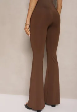 Brązowe Spodnie Dzwony Efralicea