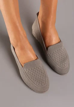 Brązowe Wsuwane Półbuty na Elastycznej Podeszwie Uvolia