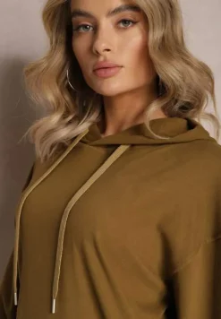 Brązowy Komplet Dresowy z Bluzą i Spodniami Ciranova