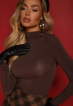 Brązowy Lekki Golf Bawełniany Tinthelia