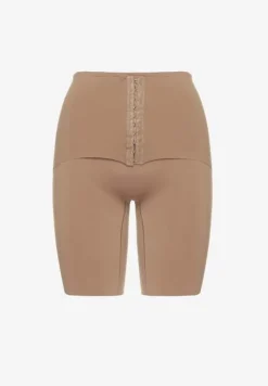 Ciemnobeżowa Bielizna modelująca Majtki Typu Szorty High Waist Liradelle
