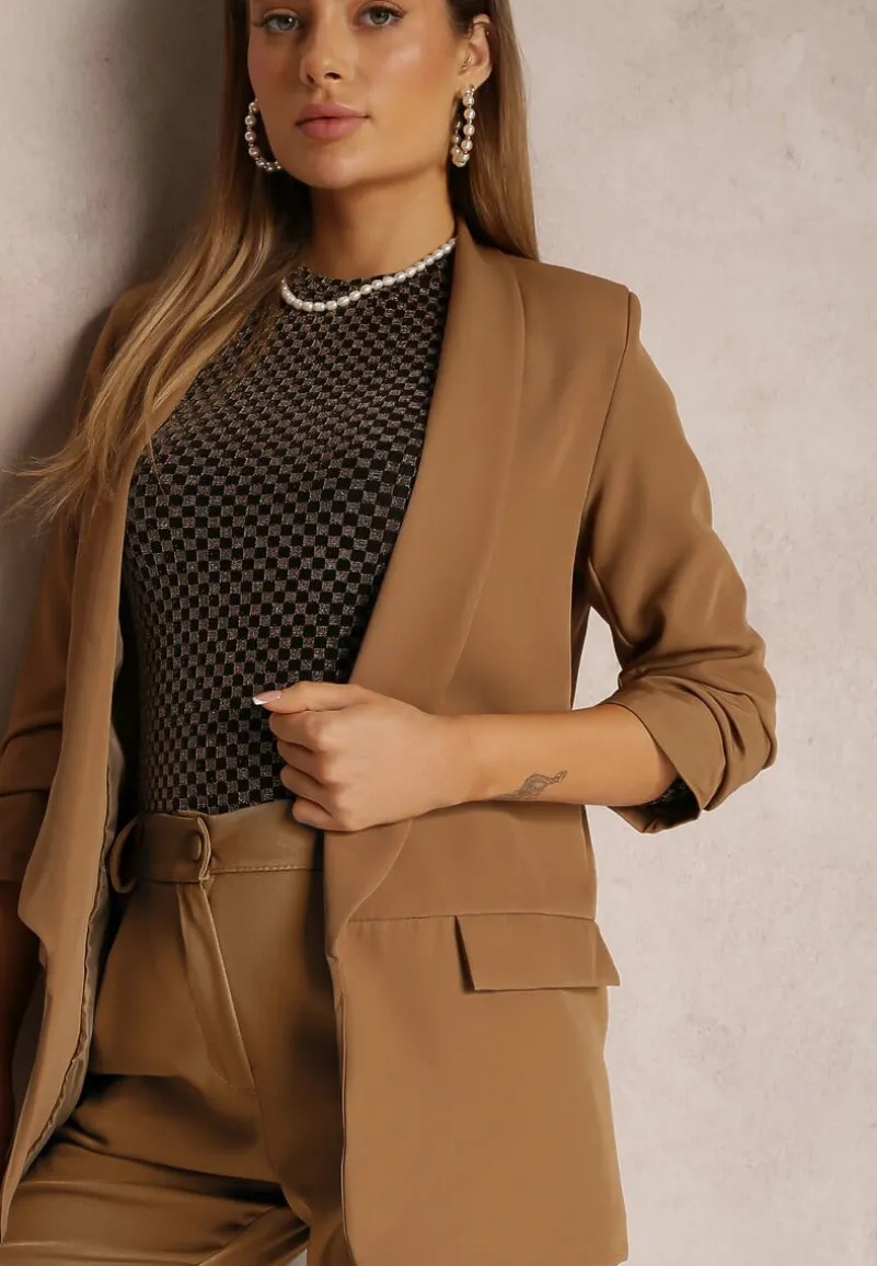 Ciemnobeżowa Marynarka Rhenona