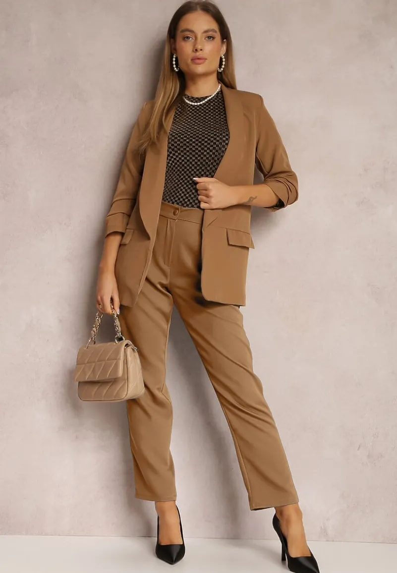 Ciemnobeżowa Marynarka Rhenona