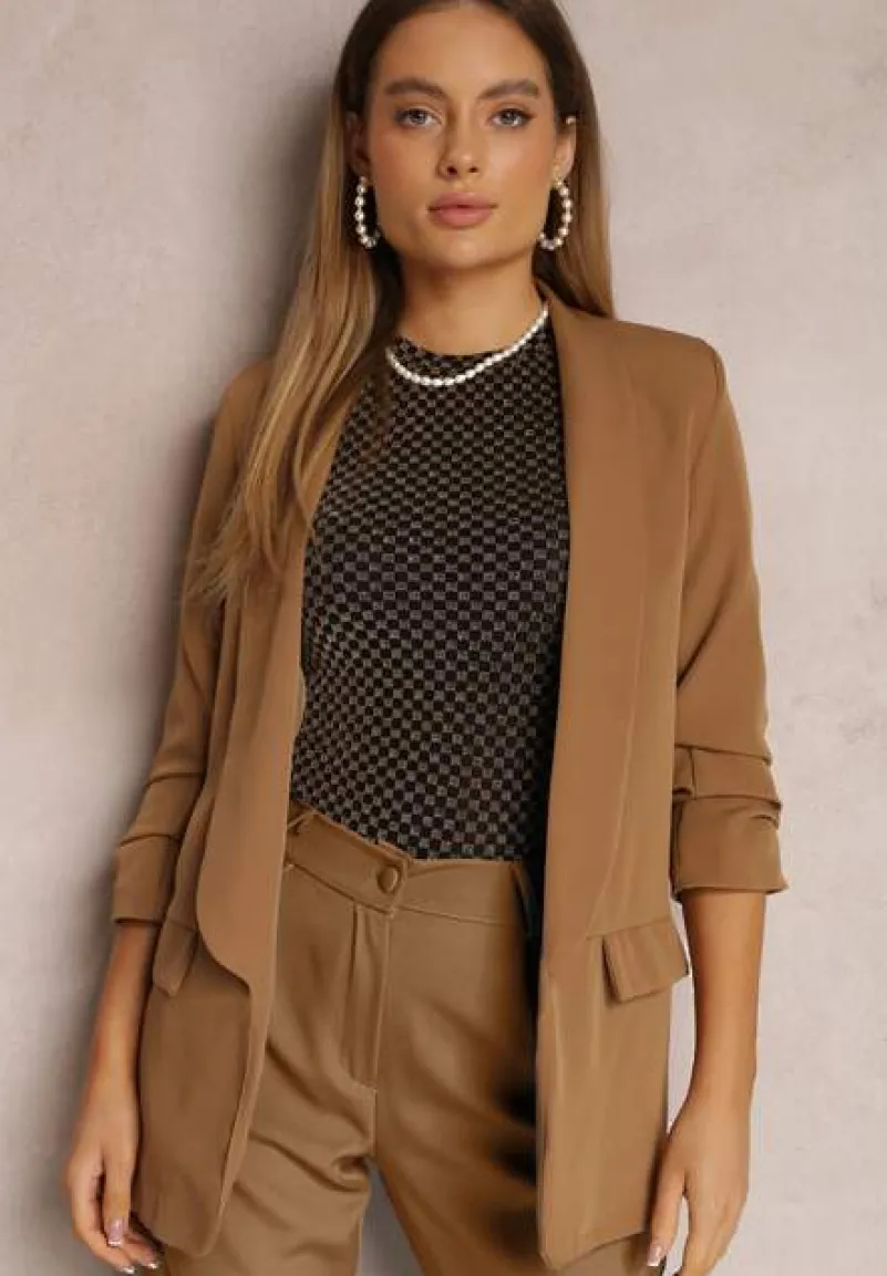 Ciemnobeżowa Marynarka Rhenona