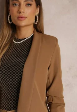 Ciemnobeżowa Marynarka Rhenona