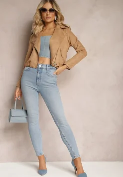 Ciemnobeżowa Ramoneska Charlee