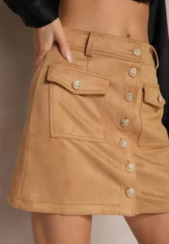 Ciemnobeżowa Spódnica Chloreis
