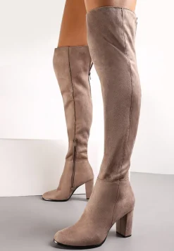 Ciemnobeżowe Kozaki Magic Balls