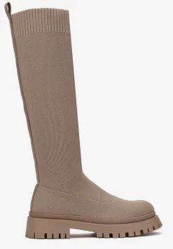 Ciemnobeżowe Kozaki Penthane