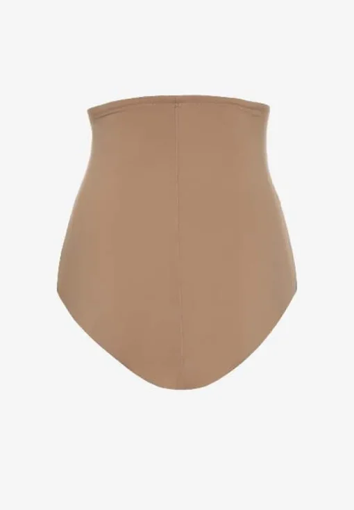 Ciemnobeżowe Majtki Modelujące High Waist Savirolle
