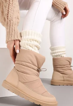 Ciemnobeżowe Śniegowce Leonard