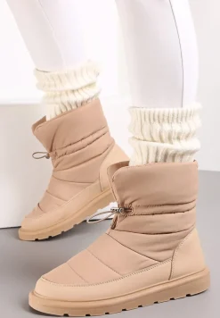 Ciemnobeżowe Śniegowce Leonard