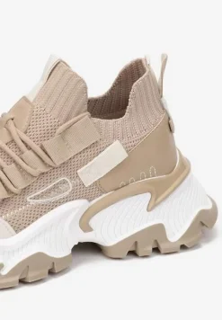 Ciemnobeżowe Sneakersy Kharena