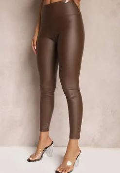 Ciemnobrązowe Legginsy Larsa