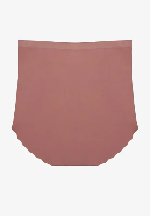 Ciemnofioletowa Bezszwowa Bielizna modelująca Majtki High Waist Falawena