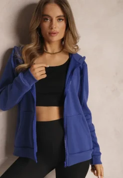 Ciemnoniebieska Bluza z Kapturem Harasphei