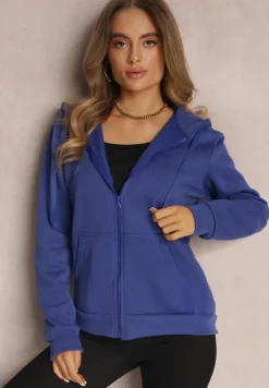 Ciemnoniebieska Bluza z Kapturem Harasphei